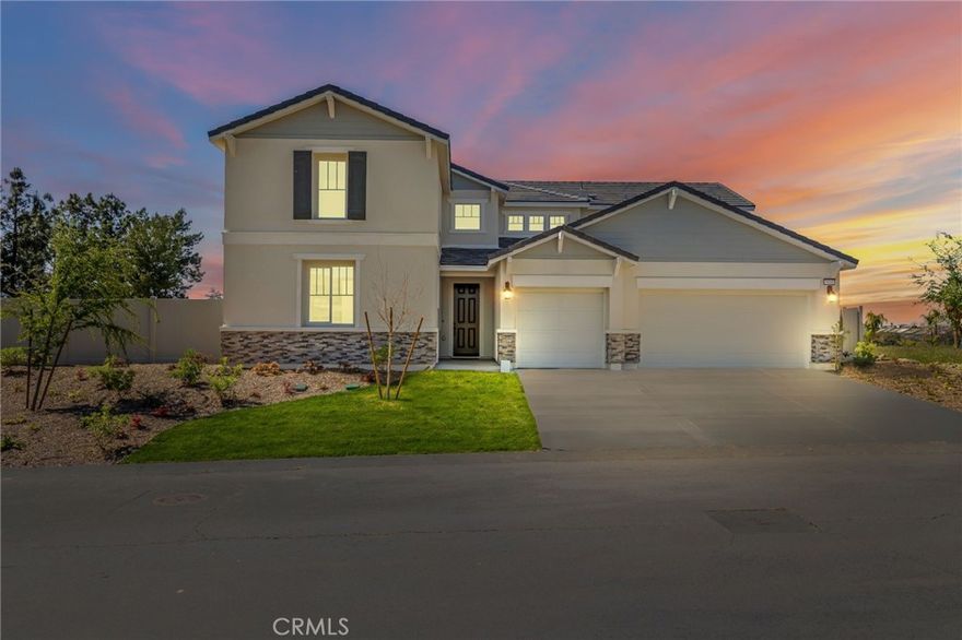 Welcome to Bella Vista at Rio Bravo, an inviting community of new homes for sale in Bakersfield, CA. Find the perfect blend of comfort and style with our elegant floorplans, offering 4 bedrooms, 3.5 baths, and an impressive 3,403 sq. ft. of space to live and entertain! Enjoy an informal dining area as well as a large great room and flex area that opens onto a beautiful patio, perfect for a meal alfresco.  Storage abounds in the kitchen, which boasts a huge island, perfect for mornings with the family, or setting up for that next party.  Upstairs, you not only have four bedrooms, but an additional loft space where the kids can play, or you can set up your office.  The master suite offers a relaxing soaking tub and separate walk-in shower with seat and two shower heads. Energy efficient features throughout.  Three car attached garage with finished interior with direct access to the kitchen via the family command center/mud room/pantry.  This home features more than can be described in writing!  Be sure to come visit the models and see your new home!