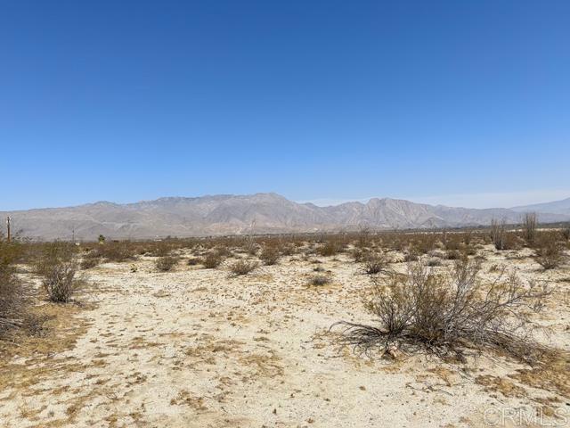 Expansive 46 acre parcel with sweeping desert, valley and mountain views. This incredible parcel is located just outside the heart of downtown Borrego Springs and surrounded by the natural beauty of the Anza-Borrego Desert State Park. Enjoy breathtaking vistas in every direction and experience the peaceful seclusion of this unique location. Situated in northeast San Diego County, Borrego is celebrated for its spring wildflower bloom, small town charm, and designation as California's first International Dark Sky Community.