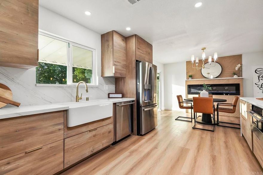 BEAUTIFULLY REMODELED 5 BEDROOM, 3 BATH VIEW HOME IN SAN CARLOS AND THIS ONE IS LOADED, INCLUDING STUNNING KITCHEN WITH QUARTZ COUNTERS, FARMHOUSE SINK, CENTER ISLAND AND STAINLESS APPLIANCES, NEW FORCED A/C AND HEAT, NEW ELECTRICAL PANEL, RECESSED LIGHTING, DUAL PANE WINDOWS AND SLIDERS, BEDROOM AND FULL BATH ON THE 1ST FLOOR, SPACIOUS GUEST BEDROOMS WITH MIRRORED WARDROBE DOORS, FAMILY ROOM WITH FIREPLACE, LARGE LIVING ROOM, LVP FLOORING, LOTS OF WINDOWS, VERY LIGHT AND BRIGH THROUGHOUT, NEW DOORS, NEW LIGHTING, HUGE PRIMARY BEDROOM WITH WALK IN CLOSET, PRIMARY BATH HAS A DUAL VANITY ALONG WITH INCREDIBLE WALK-IN OVERSIZED TILED SHOWER, POOL, VIEWS TO COWLES MTN, CLOSE TO SCHOOLS, 2 CAR GARAGE AND MUCH MORE.