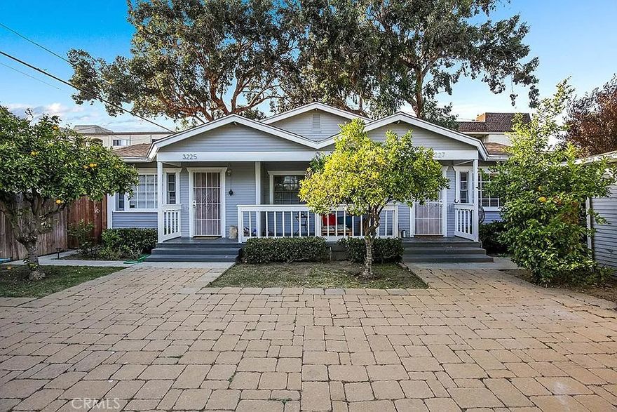 Check out this newly remodeled, hip craftsman home! The left side, 3225 4th st is available. Comes with 2 parking spaces per unit, private & enclosed back and adorable front yard, this place has it all. Take a load off and chill out on your patio, sip a coffee at home or walk down the block to the local favorite Rose Park Rosters. Grab groceries on foot from Ralphs, walk or bike to the beach and Retro Row for shopping, restaurants or a night out, all 1/2 mile away or less!. There are 2 homes attached by 1 common wall. This unit is available immediately. Pet is additional $50/month + pet deposit $250. Welcome to your adorable Craftsman home blocks to the beach walking distance to everything great!
