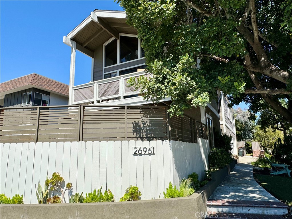 Welcome to 26961 Avenida Las Palmas, Unit B – the upper-level residence in a two-story duplex, beautifully upgraded and nestled in the heart of Capistrano Beach. This spacious 3-bedroom, 2-bath home offers a seamless blend of comfort, style, and coastal charm.
Step inside to find rich hard surface flooring throughout and soaring vaulted ceilings with exposed beams that create an open, airy ambiance. The living area flows effortlessly into a large private patio—perfect for relaxing or entertaining—while a peek-a-boo ocean view adds a touch of coastal magic.
The upgraded kitchen and bathrooms are tastefully finished, and the interior laundry room provides added convenience. A rare two-car garage offers ample parking and storage. Situated just minutes from beaches, parks, and local dining, this top-floor unit combines an ideal location with everyday livability.
Don’t miss the opportunity to live in one of Dana Point’s most desirable neighborhoods. No smoking, one pet allowed (50 pound max, no insurance restricted breeds).