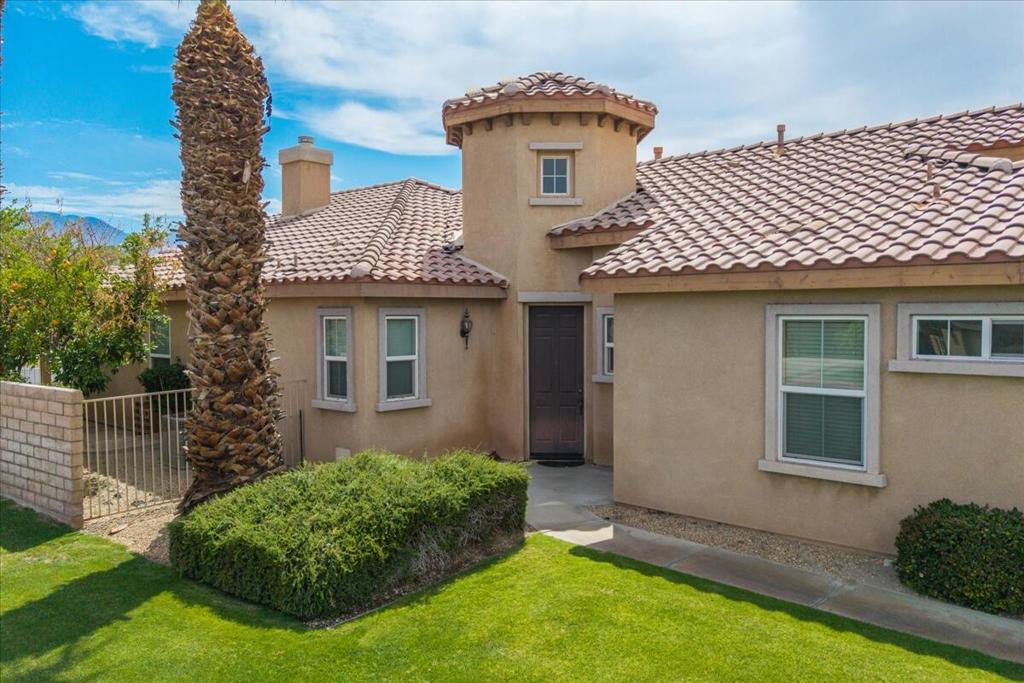 Newly Updated & Move-In Ready! Dream Home in Indian Palms Country Club - Ideal for Families or Investors!Welcome to your beautifully refreshed oasis in the sought-after Indian Palms Country Club--just under a mile from the world-famous Empire Polo Grounds, home to Coachella and Stagecoach festivals! Whether you're searching for a family-friendly residence or a high-potential short-term rental investment, this property has it all.Prime Corner Lot Location with Resort-Style AmenitiesLocated on a spacious corner lot within a gated community, this home offers access to a wide range of amenities including golf, tennis, pickleball, a state-of-the-art fitness center, multiple pools, and a full-service Clubhouse with a restaurant and snack bars. The lush landscape and stunning desert surroundings offer peace and beauty at every turn.Freshly Updated Interior & Functional LayoutFeaturing 4 bedrooms and 2.25 baths, this move-in ready home has just been freshly painted inside, creating a light and airy feel throughout. The open-concept floor plan seamlessly connects the living, dining, and kitchen areas--perfect for modern living and entertaining. The spacious kitchen is a chef's dream with granite countertops, a large island with ample storage, brand-new stainless steel appliances, and generous cabinet space.The primary suite offers a roomy walk-in closet and a dual-sink vanity--perfect for convenience and comfort.Embrace the Indoor-Outdoor LifestyleThe private backyard is designed for relaxation and enjoyment, featuring a built-in fire pit, covered patio awning, and captivating mountain views. You'll also appreciate side views of the lush greenbelt and a tranquil water feature--ideal for al fresco dining and cozy evenings.Why You'll Love This Home: - Newly updated and truly move-in ready - Prime location near the Coachella and Stagecoach festival grounds - Ideal for families in a secure, amenity-rich community - Great potential as a short-term rental investment - Resort-style living in a scenic desert settingDon't miss this rare opportunity to own a piece of paradise in one of the desert's most desirable communities. Schedule your showing today and make Indian Palms your new address!