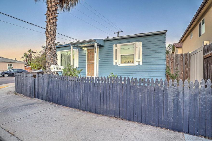 Great property! Sweet and cozy home featuring 2 bedroom and 1 bath, a welcoming living space, a good size backyard. Located in a corner lot offers room for an RV, blank canvas to create your dream backyard. This property has a lot of potential at a great price. The garage has been finished and offer additional room for an office , play room, exercise room, yoga room, possibilities are endless.