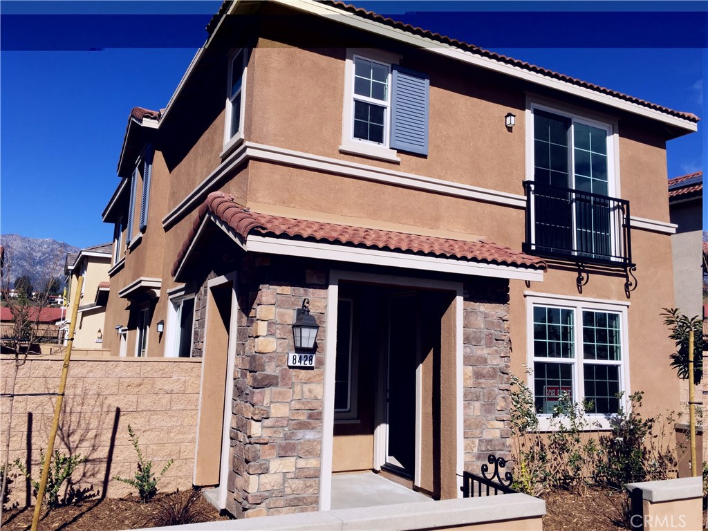 Located in quiet neighborhood of Rancho Cucamonga, this homes boasts a beautifully designed floor plan that includes 3 bedrooms (including a comfortable master bedroom with a large walk-in closet), 2.5 bathrooms, a large loft on the second floor, a cozy family room with multiple windows throughout for natural lighting. A gourmet kitchen with Whirlpool kitchen appliances, granite countertops, gas cook top oven, and a stainless steel sink. Home comes equipped with solar panels and a great park view. Walking distance to the park and playground area, community pool and BBQ area. Great commuting location, close to the 10, 210 and 15 Freeways and close to shopping centers including the Victoria Gardens and Ontario Mills Outlet.