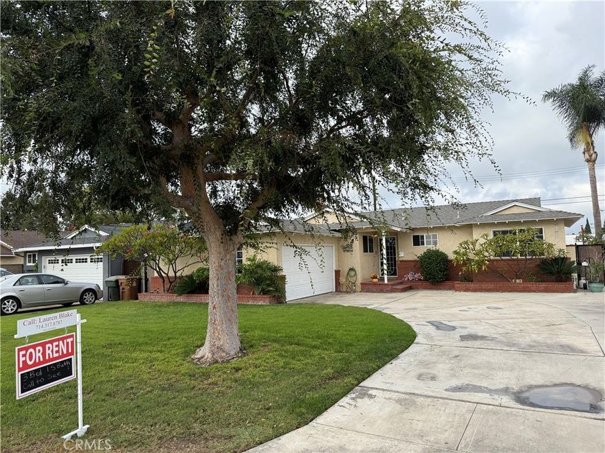 Welcome to your new home in the vibrant district of Garden Grove, CA! This charming property offers a perfect blend of comfort and convenience, situated near an array of delicious restaurants and department stores to meet all your shopping and dining needs. Key property features include a spacious layout with ample natural light, plus modern heating and cooling options for year-round comfort. Enjoy the refreshing air conditioning and ceiling fans that enhance your living experience. This residence is just a short drive from essential services, making it ideal for families and professionals alike. Garden Grove Park and Dog Park is a leisurely walk away, perfect for outdoor activities. Utilities such as gas, electricity, and internet are not included, providing you with the flexibility to choose your providers. Landscaping service will be covered by owner for your convenience. There will be construction starting for an ADU in the backyard, therefore your backyard accessibility will be the back patio and a small section of grass where a temporary fence will start (as shown in picture). Don't miss out on this fantastic opportunity! Contact us today to schedule a viewing.