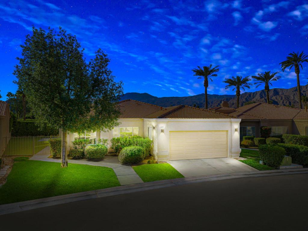 Comfort, Privacy and Security -- You Can Truly Have It All! This beautifully renovated home is move-in ready with all appliances included. Spacious living room featuring a two-sided fireplace with stacked stone surround and mounted television. Stunning kitchen with adjacent dining area and breakfast nook. Primary bedroom suite with a large walk-in closet and spa-like bathroom. Two additional bedrooms and a full bathroom. Wood laminate floors, ceiling fans, recessed lighting and double-pane windows. Indoor laundry room. Direct access two-car garage with new garage door, epoxy flooring and custom storage cabinets. New Toto toilets, newer water heater and HVAC unit. Very private, low maintenance yard with artificial turf. Covered patio and side yard for outdoor entertaining and relaxation. Enjoy the ultimate resort lifestyle in Laguna De La Paz, a guard-gated community offering a private lake, clubhouse with fitness center, multiple pools, tennis and pickleball courts.