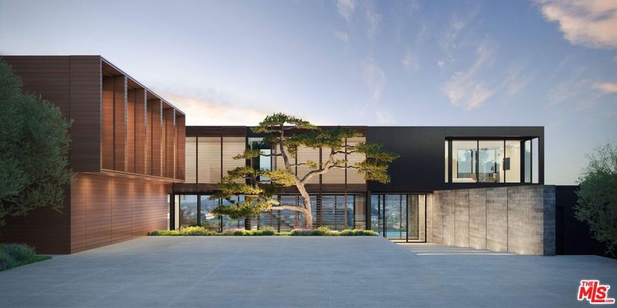 Approved by the Mulholland Review Board, this is a once-in-a-lifetime opportunity to build the 8,455 sf mountain-modern masterpiece designed by the venerated Russell Shubin. The site, a stunning 1.3 acre double-lot in BHPO, tucked away from a majestic 75-yard private driveway, offers a serene canvas for the ultimate Southern California living, tailor-made to your every desire. With panoramic views and lush grounds, this is the most exquisite trophy property development. With the hard work already done, and coveted designs by one of the world's most esteemed architects, don't miss this chance to own LA's next landmark.