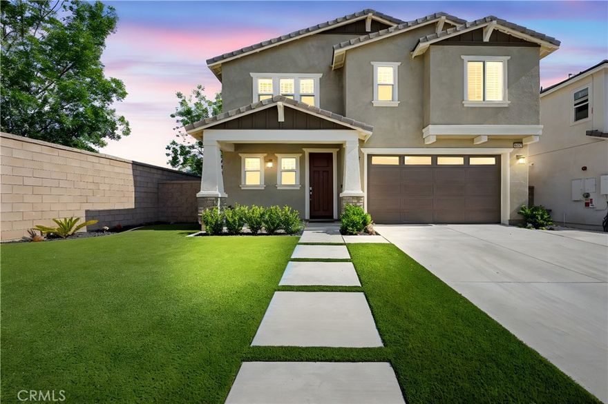 Beautifully upgraded 3-bedroom, 3-bathroom two-story home with a loft in the Stonehaven gated community.  Offering 1,934 sq ft of comfortable living in the highly acclaimed Etiwanda School District. Step inside to fresh interior paint, tile flooring, and elegant Clearview shutters throughout. The spacious living area features a cozy gas fireplace, perfect for relaxing evenings.



Enjoy energy savings year-round with paid-off oversized Tesla solar panels (180%) on NEM 2.0. The low-maintenance yard features turf and a drip irrigation system, making outdoor upkeep effortless. Conveniently located near Victoria Gardens, Ontario Mills Mall, dining, and major freeways, this home blends comfort, efficiency, and a prime location!