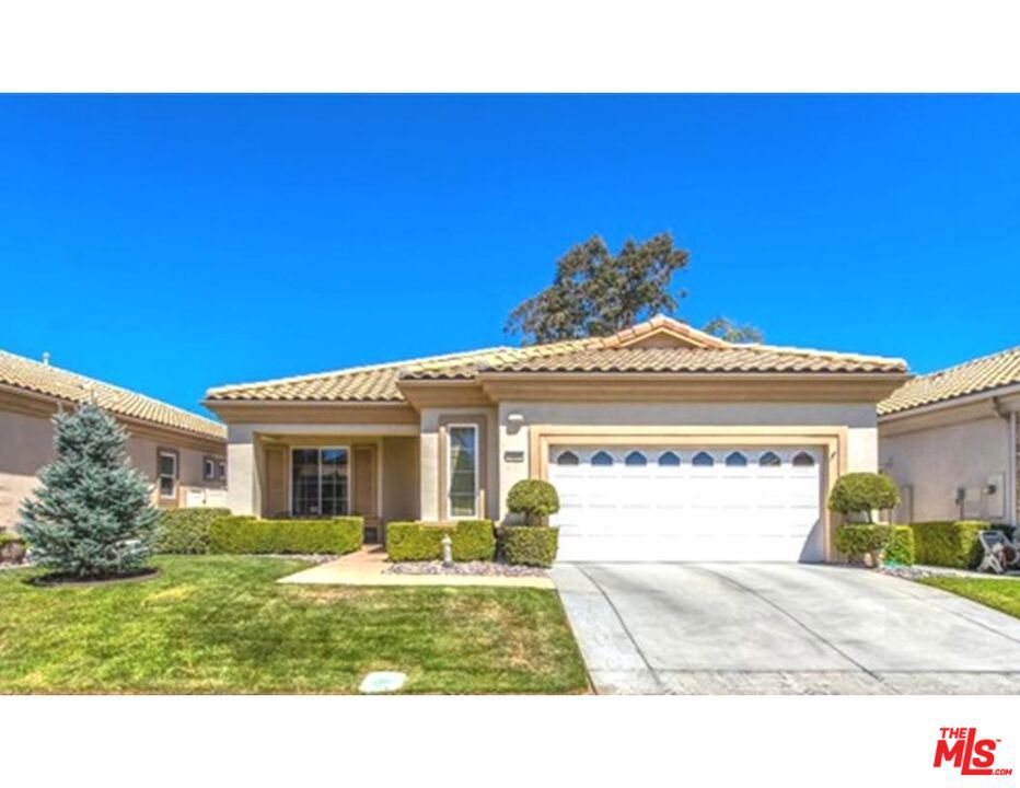 Welcome to Sun Lakes Country Club the Premiere 55+ Private Golf Community. The upgrades (and items included) are: Stainless steel high-end refrigerator; almost new washer and dryer; All existing patio furniture and barbeque, ceiling fans even on the patio. Work bench in garage; Existing gorgeous window coverings. All this and you can walk to the bocce ball courts, pickleball courts, pool and clubhouse. Enjoy all the wonderful amenities Sun Lakes Country Club has to offer such as: 2 18-hole golf courses; 3 club houses; 3 swimming pools; 3 tennis courts; 3 gymnasiums; two full service restaurants one for breakfast, lunch and dinner, a beautiful cocktail lounge with dance floor and weekly entertainment; 2 pro shops; pickle ball and bocce courts & social clubs. Many more attractions promoting a healthy life style. Conveniently located close to Palm Springs and casinos.. Lease includes Cable TV/Internet.