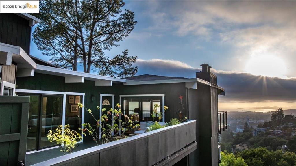An extraordinary residence on historic Panoramic Hill, showcasing unobstructed, serene and iconic views of the San Francisco Bay, Golden Gate, Bay Bridge and San Rafael Bridge from every level - even the garage. This contemporary three-floor home offers an expansive, open, light-filled design with 7 spacious bedrooms and 5 full bathrooms across 3,650sqft of living space on two parcels totaling 9,336sqft. The versatile floor plan allows for a grand single residence with ADU and private guest quarters/Au pair or a multi-unit income opportunity. Decks and outdoor spaces extend the living areas and frame world-class sunsets, while a luscious side yard and hillside setting create a private retreat. Berkeley mailing address and Oakland taxes. This extraordinary property combines scale, sophistication, and location - a truly exceptional offering where every evening ends with a masterpiece - sunsets over San Francisco Bay. Open House Sunday 9/7 & 9/13 2PM-4:30PM - Website:630Panoramicway dot com