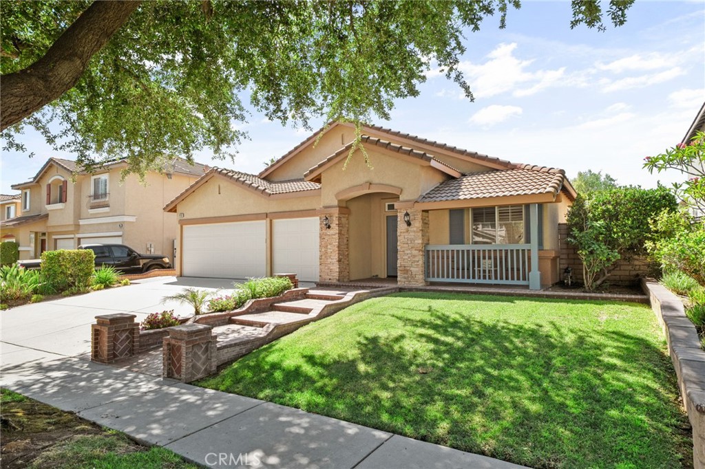 LOCATION! LOCATION! LOCATION! Recently remodeled 3-bedroom,2 bath single-story Home. This beauty is in a desirable Corona Area. Close to three major transportation arteries, the 91,15 and 71 freeways, that can easily connect you to Orange County, the eastern side of Los Angeles County or to the western side of Riverside County. Located at walking distance, from city parks, local schools and recently built shopping centers. As you enter the house, you will encounter the main living room, which will connect you to an open concept and high ceiling interior. The family room and dining area are beautifully combined in an open concept style, both sharing an attractive fireplace, for those cozy winter nights. The kitchen will welcome you with classic and elegant granite counter tops, white cabinetry, stove, microwave and dishwasher, all linked together by a pleasing breakfast island and a walk-in pantry. The master bedroom features travertine floors, a high sliding door connecting to the back yard, a large, walk-in closet, and spacious master bathroom with custom glass walk-in shower, double sinks and a large vanity area. The second and third bedrooms also feature travertine floors, large closets and lots of natural light. LED recessed lighting, and ceiling fans in key points of the house. 3 car garage with epoxy flooring, roll-up doors and additional storage room and shelving. Central heat and air conditioning. Water Softener, Alarm System,an automatic sprinkler system, wonderful curb appeal with concrete driveway and brick inlay. The backyard is beautifully kept and landscaped, with a gazebo and built-in barbecue for those hot summer days with family. Additionally, towards the back of the house you will encounter an additional piece of land with a variety of fruit trees such as Peach, Apricot, Plum, Limes and plenty of room to create your own vegetable garden. No Mello roos, NO HOA, in a very quiet and desirable Corona neighborhood. Your future home offers the perfect blend of location, functional and well-developed outdoor space with lots of potential for future improvements. Don’t miss out on this once in a lifetime opportunity to call this property YOUR HOME!