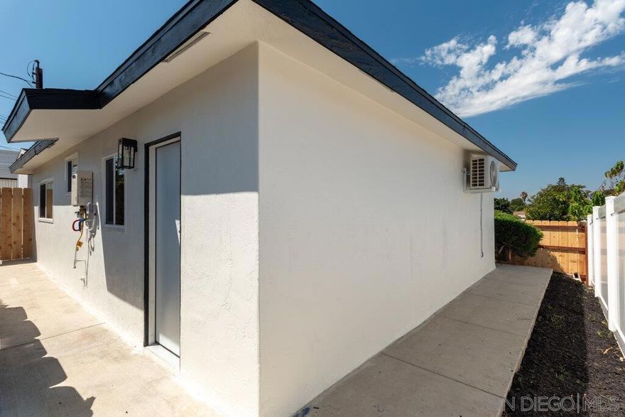 All New Construction, New Appliances, New Flooring, New Washer & Dryer, New Fireplace, New Fencing, Private Yard, Completely Gated, 1 Secure Parking Space.  (Please preview this residence prior to submitting an application.)  Adjacent to the Southcrest Community Center, 32nd St Naval Base, Coronado Island, Petco Park, Minutes to the Airport and the International Border.