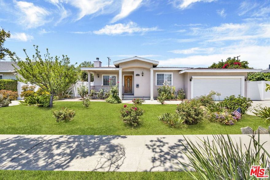 Welcome to beautifully updated and freshly painted residence nestled west of 405 freeway and just a couple of blocks from Granada Hills. This stunning home offers a seamless blend of contemporary design and classic charm, situated on a picturesque tree-lined street. Step inside to discover a spacious layout featuring four bedrooms and four and a half bathrooms spread across 2,250 square feet of living space. The home is bathed in natural light, enhancing its airy and inviting atmosphere. The large kitchen, complete with a walk-in pantry and breakfast nook, serves as the heart of the home ideal for culinary enthusiasts and gatherings. The living areas boast stylish tile floors throughout the house, and the comfort of air conditioning ensures a pleasant environment year-round. You'll appreciate the abundance of closets throughout the home, providing ample storage solutions. The primary suite is a true retreat, offering a large walk-in closet, along with a bathroom that features both a tub and a standalone shower for ultimate relaxation. Venture outdoors to the serene and beautifully landscaped backyard, a perfect retreat for relaxation and entertainment. The generous lot size of approximately 7,800 square feet offers ample space for outdoor activities and gardening. Situated just a few blocks from the vibrant community of Granada Hills, this property enjoys a great location with easy access to the freeway, shops, restaurants, local amenities, and attractions. Embrace a refined lifestyle in a home where sophistication meets comfort.