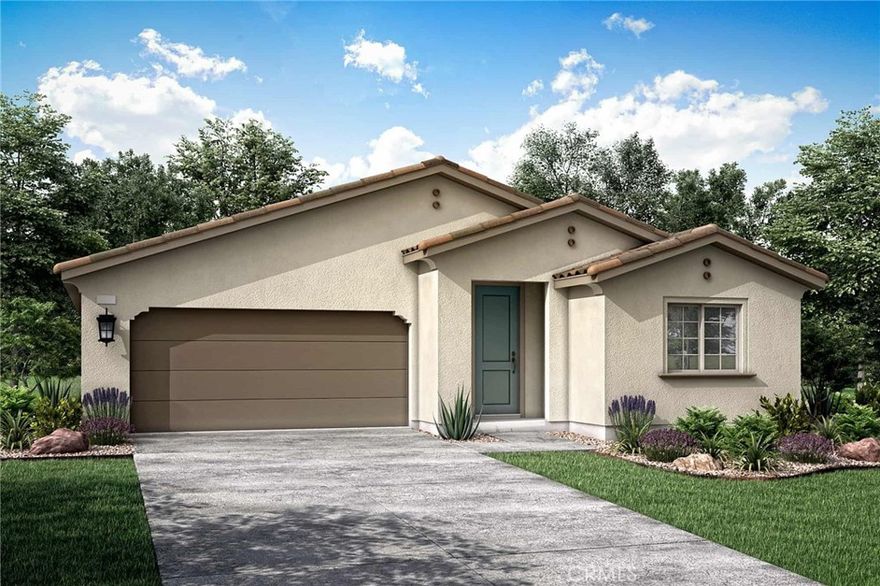 Plan 3 at Rosa features an upfront Bedroom 2 — perfect for guests, with adjacent Bath 2 and nearby Laundry Room. Walking through the home you’ll also find the large Den, Kitchen space, and expansive Primary Suite. Included Features: Fiberglass Separate Tub and Shower at Primary Bath, Fiberglass Tub with Subway Pattern at Bath 2, Large Laundry Included with Free Standing Laundry Utility, GE 30" Free-Standing Gas Range Appliance Package with Microwave Hood in Stainless Steel, Shaker (Recessed Panel) Smoke Cabinets with 7" Bar Pull Satin Nickel Hardware, White Quartz at Kitchen Perimeter With 6" Splash, Essa® Single Handle Pull-Down Kitchen Faucet, Flat Screen TV Ready w/Conduit, Garage Service Door, Upgraded flooring throughout. Estimated 5,475 SF Lot.  Estimated Completion March 2026