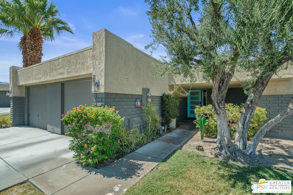 Step into style with this chic and modern remodeled condo, offering sophisticated upgrades and high-end finishes throughout. Gorgeous tile floors span the entire home, complemented by tremendous natural lighting and a clean, contemporary aesthetic. The spacious layout features a massive walk-in closet, inside washer/dryer, and a direct-access single-car garage with epoxy flooring.The gourmet kitchen shines with sleek appliances and refined touchesperfect for entertaining or everyday luxury. The premier end-unit location offers expansive wraparound patios and yard space, providing exceptional indoor-outdoor living.Located in an excellent community that boasts multiple pools and spas, as well as tennis, basketball, and pickleball courts, this is the ultimate condo for fashionable Palm Springs living.