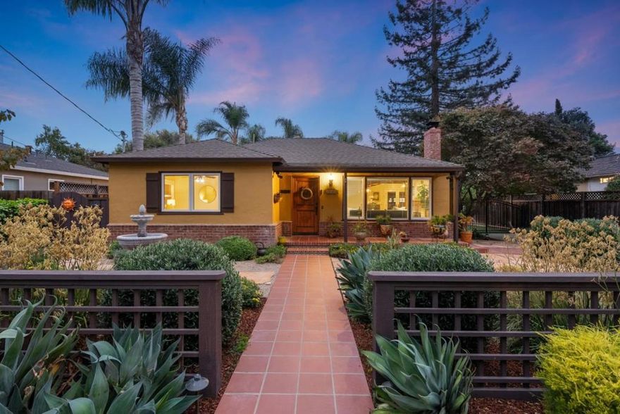 Welcome to 2129 Bello Ave, nestled on a quiet, tree lined street in one of the most desirable pockets of Willow Glen. This beautifully remodeled single story sanctuary features 3 bedrooms, 2 bathrooms, and 1,662 square feet of living space, situated on a large, approximately 8,192 square foot lot. Enjoy the light and bright, open floor plan with an expansive living room that flows seamlessly into the designer gourmet chefs kitchen and inviting dining room. Retreat to the spacious bedrooms, offering both comfort and privacy. Step outside to a resort style backyard with a charming wooden pergola wrapped in vibrant green vines that weave effortlessly overhead, sparkling swimming pool surrounded by picturesque flagstone, and lush turf, all perfect for entertaining and relaxation. Additional highlights include refinished hardwood floors, fresh paint, new baseboards, updated bathrooms, and gorgeous mature landscaping. Conveniently located within walking distance to award winning schools including Booksin Elementary, St. Christopher, Presentation, and WG High. Just a short drive to vibrant Downtown Willow Glen, known for its boutique shops, restaurants, and family-friendly atmosphere. This stunning home perfectly blends comfort and convenience. Do not miss your chance to make it yours!