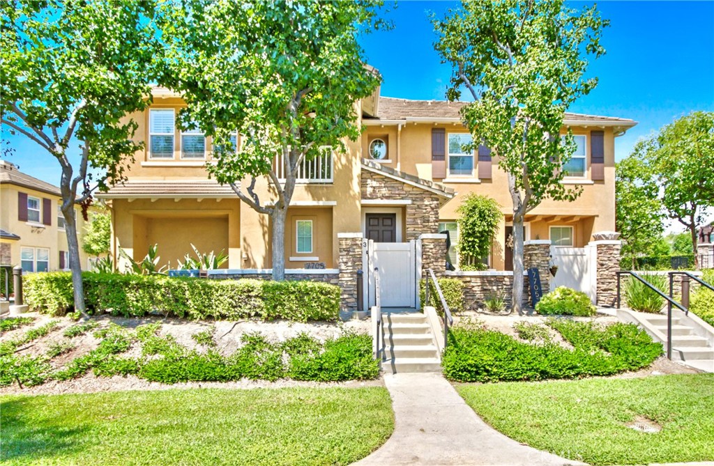 Just steps from the Inland Empire's most prestigious shopping promenade- The Victoria Gardens. Strathmore is the most desirable condo community in all of Rancho Cucamonga with its resort-like pool, top rated schools and immaculate landscaping. Not only does this highly updated property have two spacious bedrooms, it also has a LARGE bonus office area with plenty of cabinetry for all of your storage needs. The kitchen has an open concept with stunning corian countertops combined paired with newly painted white cabinets and stainless steel appliances to wow your guests. This home even has a private upstairs balcony to enjoy the summer breeze while taking in the amazing views. Indoor laundry and two spacious bathrooms. All of this with an attached 2 car garage with direct access into your new home.
