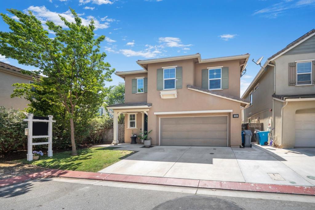 This 3 bedroom 2 1/2 bath, two story home is situated in the North end of Gilroy in a quiet neighborhood at the end of the street. 250 Robin Place is a short 12 minute drive to Morgan Hill. As you walk through the front door you are surrounded by natural light, open concept kitchen, dining, living room area. Enjoy your evenings relaxing by the cozy fireplace. You will find a cute backyard, shaded with trees and a pergola, artificial turf and beautifully stamped concrete patio for an easy to maintain yard. Primary bedroom has a huge walk-in closet and a dual vanity sinks. All bedrooms are spacious. Downstairs powder room is adorable. There is plenty of storage. Enjoy the spacious two car garage. Come and see what this home has to offer, you will love it!