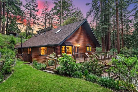 Photo of 360 Mcgaffigan Mill Road, Boulder Creek, CA 95006 (MLS # ML82030459)