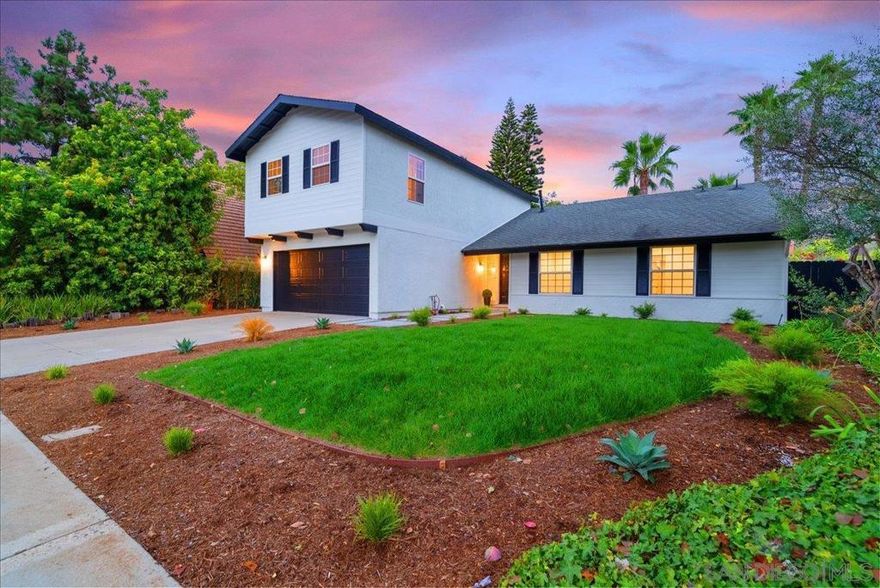 Located between the La Costa and Aviara Resorts and adjacent to the Batiquitos Lagoon, this fully remodeled detached 4-bedroom, 3-bath home offers an exceptional coastal lifestyle. The home features an open concept floor plan with all new flooring, paint, kitchen, bathrooms, and accent lighting throughout. The spacious kitchen includes new cabinetry, countertops, and appliances, while the living and dining areas open through three large sliding glass doors to an expansive wrap-around lanai with pergola and sweeping views. Both primary suites feature cathedral ceilings, sitting areas, and ensuite bathrooms, ideal for multi-generational living, guest accommodations, or a home office setup. Additional upgrades include dual new central air conditioning systems (installed 2022), a new water heater (2023), and a newer furnace (2015). Located close to award-winning schools, golf, and beaches, this residence combines modern comfort with convenience. No HOA dues, fees, or assessments. Homes in this sought-after neighborhood rarely become available, don’t miss this opportunity.