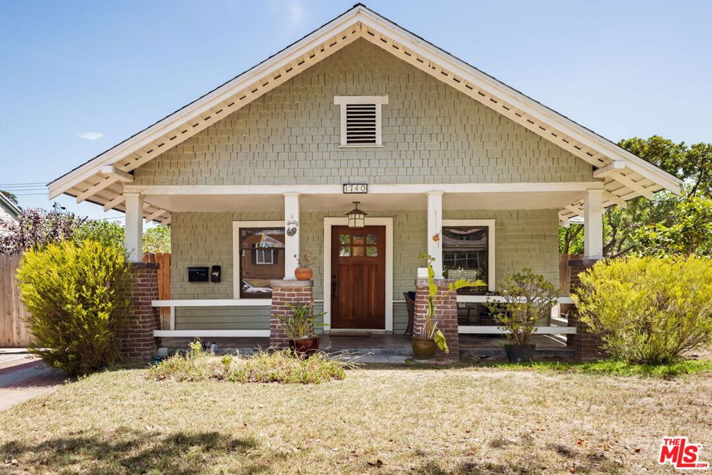 This beautifully maintained Pasadena Craftsman bungalow, complete with a detached unit at the rear of the property, is nestled on a peaceful, tree-lined street in one of the city's most charming neighborhoods. The main residence offers 3 spacious bedrooms and 1 full bath, featuring rich maple wood flooring, original Craftsman character throughout, and a great open floorplan that flows beautifully from room to room. The spacious, sunlit kitchen is outfitted with quartz countertops, stainless steel appliances, and connects effortlessly to the living room and backyard deck. Set on a generous 7,560 sq ft lot, the home's outdoor spaces are perfect for relaxation or entertaining, with a large back deck, mature trees, and a spacious, private yard. At the rear of the property, the detached unit features a 1-bedroom, 1-bath layout, which is ideal for rental income, extended family stays, or a dedicated work-from-home setup. Each unit is equipped with its own private laundry, offering added convenience and independence for both households. Additional highlights include a long driveway with ample off-street parking, a welcoming front porch, and convenient access to local parks, shops, and Pasadena's vibrant dining and cultural scenes. A rare opportunity for first-time buyers or investors seeking classic style, flexibility, and income-generating potential in a sought-after Pasadena location.