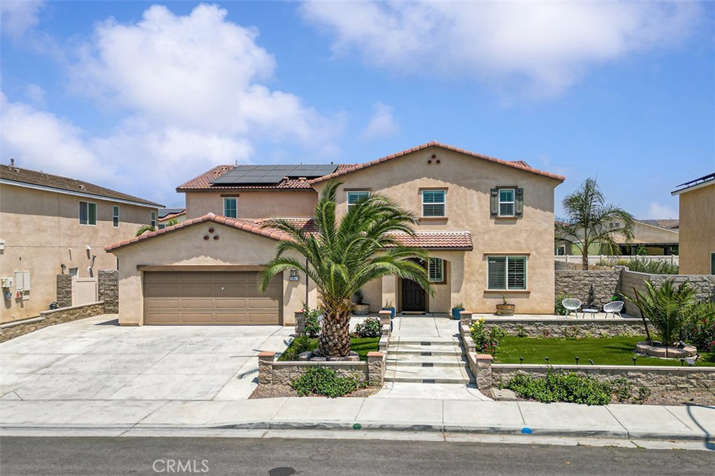WELCOME TO 11663 BLUEBEARD CT– SPACIOUS, UPGRADED, AND PERFECT FOR MULTI-GENERATIONAL LIVING!
This impressive 6-bedroom, 5-bathroom home offers over 3,800 sq. ft. of versatile living space, thoughtfully designed to accommodate large or multi-generational families. With three ensuite bedrooms, including one full suite on the first floor with its own sitting area, this home provides comfort and privacy for everyone.
Upstairs, the GRAND PRIMARY SUITE features a SPA-LIKE BATHROOM with a SOAKING TUB, separate shower, dual vanities, and TWO WALK-IN CLOSETS. Another upstairs bedroom also includes a private ensuite bath and walk-in closet. In fact, all bedrooms in the home feature walk-in closets—a rare and valuable bonus!
The open-concept main level includes:
A spacious kitchen with walk-in pantry, large island with bar seating, and adjoining dining area.
Expansive living room ideal for entertaining.
A private home office for remote work or study.
Upgraded luxury vinyl plank (LVP) flooring throughout.
Upstairs, a generous loft adds even more flexible space, plus a large laundry room with extra storage keeps things organized.
Step outside to a backyard designed for entertaining, complete with a covered patio, ceiling fans, and ambient lighting. Enjoy established olive trees, grapevines, and herbs—a lovely garden touch.
Additional features include PAID-OFF SOLAR PANELS and a TESLA CHARGER, making this home as efficient as it is elegant.
There’s too much to list—come experience it in person before it’s gone!