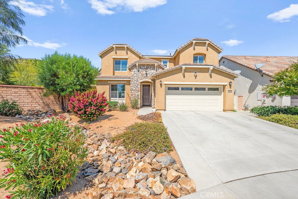 Welcome to 30595 Saddlepeak Court, a beautifully upgraded home tucked into a quiet cul-de-sac corner and ideally positioned just steps from the community pool and clubhouse. Offered at $4,200/month, this residence comes with standout inclusions—electricity, monthly gardener service, and full access to HOA amenities all covered in rent—making it both luxurious and hassle-free.
This well-appointed home features 4 bedrooms, 3 full baths, a dedicated game room/office, and a spacious loft across 2,828 sq ft of thoughtfully designed living space—offering comfort, versatility, and a true sense of home.
Interior Highlights
- Open-concept kitchen and family room with surround sound—ideal for both entertaining and everyday relaxation
- Modern kitchen with large island, refrigerator, microwave, oven, dishwasher, and ample cabinet space
- Upgraded hardwood flooring throughout with cozy carpeting in bedrooms
- Dedicated game room or office plus loft—perfect for work-from-home flexibility or extra leisure space
- Interior walls freshly painted within the past year for a clean, updated feel
- Dual sinks in upstairs bathroom, upstairs laundry room with washer and dryer included
- Nest thermostat and top-floor whole-house fan unit for enhanced cooling alongside central air conditioning
Garage & Storage
- Finished 2-car garage with epoxy flooring, overhead storage racks, and a convenient side entry to the backyard
Outdoor Features
- Spacious backyard with artificial grass, fire pit, retaining wall, fruit trees, and a drip irrigation system—professionally maintained monthly
- Immediate access to community amenities including pool and clubhouse (rental available through HOA)
Local Amenities
- Adjacent to a newly built elementary school and sports complex featuring basketball, baseball, and soccer fields
- Minutes from Menifee Lakes Country Club for golf and lakeside strolls
- Nearby parks include La Ladera Park and Spirit Park, offering playgrounds, walking trails, and picnic areas
- Convenient access to Menifee Town Center and Countryside Marketplace for shopping, dining, and entertainment
Additional Info
- No pets allowed
- Desired move-in date: August 15th
- Electricity, monthly gardener service, and full access to HOA amenities all covered in base rent