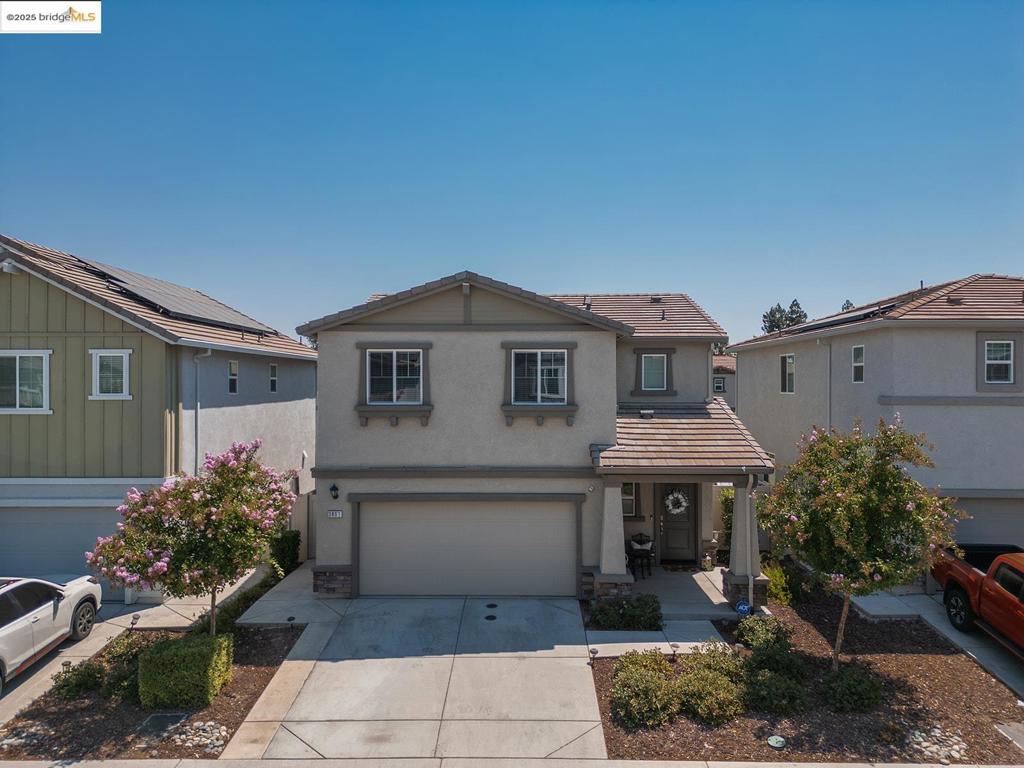 Open House 8/16 11am-1pm. Discover Your Next Chapter at 3807 Bridgemeadow Way – Move-In Ready, Modern Family Home in South Natomas Built in 2021, this vibrant 4-bedroom, 2.5-bathroom home offers 1,678 sq ft of stylish living space on a low-maintenance 3,129 sq ft lot—perfectly blending modern comfort with everyday convenience. Step inside to enjoy: Open-concept living with sleek lines and an effortless flow between the kitchen, dining, and family areas—ideal for both entertaining and unwinding. Designer finishes including high-quality LVP flooring throughout, custom paint, granite countertops, stainless steel appliances, and ceiling fans in every room. Energy efficiency with solar panels, an EV charger, and whole-house sprinklers. Smart upgrades like upstairs laundry, central heating and cooling, and a drip-system yard for easy maintenance. Prime location on a quiet corner in South Natomas—just minutes to shopping, parks, schools (Garden Valley Elementary, Rio Tierra Junior High, and Grant Union High), and major freeways. Bonus features including a large side yard for storage or play, plus the convenience of a low maintenance yard. This move-in ready gem offers style, efficiency, and a sought-after location—making it the perfect place to call home.