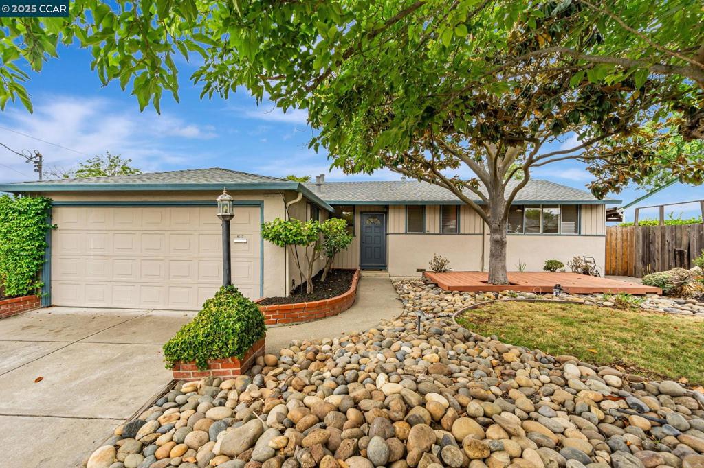 Charming Move-In Ready Home in a Sought-After Concord Neighborhood! This ingle-level home features 3 bedrooms and 2 full bathrooms, 2 car garage. Perfect for first-time buyers or those looking to downsize, this home offers comfort and convenience in a peaceful neighborhood. Enjoy fresh interior paint, brand-new water-resistant LVP flooring, new roof, and updated bathrooms and kitchen, Wall AC and ceiling fans in every bedroom. A must-see opportunity for anyone seeking easy, one-level living in a great location! easy access to bart and highway.