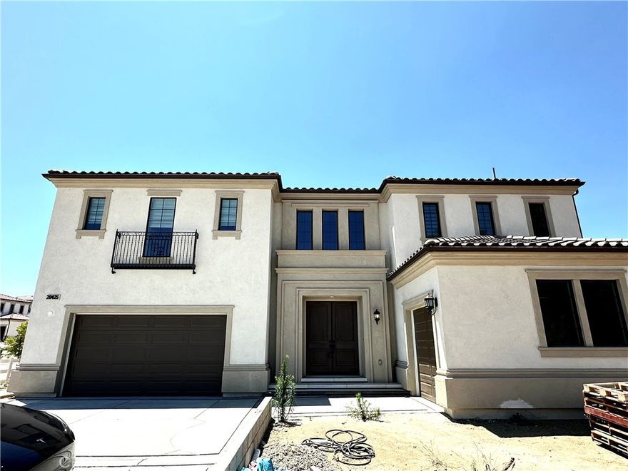 Brand new Toll Brother single family house for leasing. $300K upgrade inside, including floating stairs, upgrade top level engineer flooring, high end tile, sliding patio door in family room and formal dining room. There is a Down stairs suite with huge bed room and retreat room, private bathroom with double sinks. Solar panel was paid off. Save a lot of expenses of electricity. Gated community with horse trail. Huge lot size and landscaping is under construction. It will be done end of September.