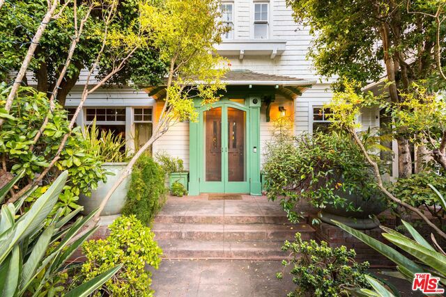 Rare opportunity to own a home on a highly coveted street in Santa Monica. This 4,311 sqft craftsman on a 17,522 sqft flat lot located on the 300 block of Alta on the South side of the street is a magical estate featuring 5 bdrms 3bths. Downstairs has formal living room, formal dining room, 2 separate sunrooms, large family/TV room, Spacious kitchen with French doors leading to mature landscaping providing complete privacy. Large California basement. Oversized pavilion/ ballroom. Abundance of windows providing light and view of lush foliage. Upstairs features mstr bdrm with fireplace, French doors leading to wrap around roof deck with peak a boo ocean views. 2 additional bdrms lined with windows looking out to the treetops. Driveway leads to large backyard. Detached garage/artist studio. Mother in law apartment/office full bath. This artist oasis is the perfect opportunity to create a family compound. A distinctive and unique estate not to be missed.