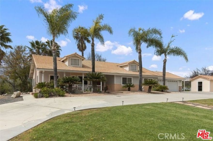 Fully furnished 3 bed 2 bath home on 2.5 acres with resort style pool and spa in the heart of Temecula Wine Country. Property is gated with coded entry and fully fenced. The property has a fully fenced resort style pool and spa, 4 car garage, and can be rented furnished or unfurnished. As you drive into this beautifully manicured and well maintained property, you will feel the peace and serenity of the country and the great outdoors. Property has beautiful sunset and very private. Fruit trees and lavender field throughout the land. Call for more information on terms. Inquire on availability and lease length and terms.
