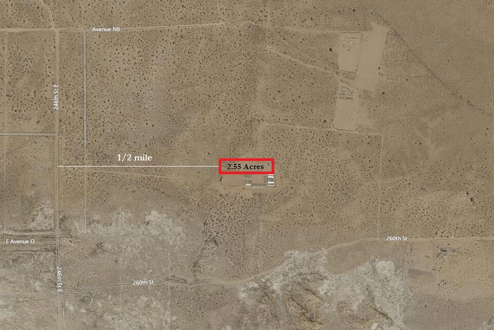 2.55 acre parcel in Hi Vista area next to the Carl O'Grady Wildlife Sanctuary. The adjoining lot to the north is also for sale. Buy them both for side by side for a total of 5.09 acres on what will be 250th Street East between N-12 & N-14. Parcels 3338-021-009 & 3338-021-016.