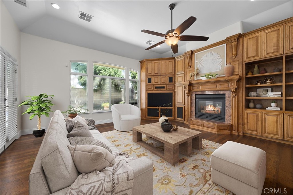 NW Stunner in a cul-de-sac within a great school district! This 4B/ 3B home offers 2,604 sq. ft. of thoughtfully designed living space. The split-wing floor plan offers a secondary primary with its own exterior entrance—ideal for guests, extended family, or a home office. Throughout the home, you’ll find upgraded cabinetry, including wall-to-wall custom built-ins in the family rm that serve as a true showstopper. Elegant trey ceilings add architectural element. The chef’s kitchen is equally impressive with striking granite countertops, a double dishwasher, and all the bells and whistles. The spacious primary suite offers a luxurious escape with a huge seasonal walk-in closet, separate dual vanities, a sunken jetted tub & separate shower. Step outside to your backyard retreat featuring a sparkling pool and stamped concrete patio—perfect for entertaining. Every detail has been thoughtfully curated to deliver elevated living and ready for its next proud owner.