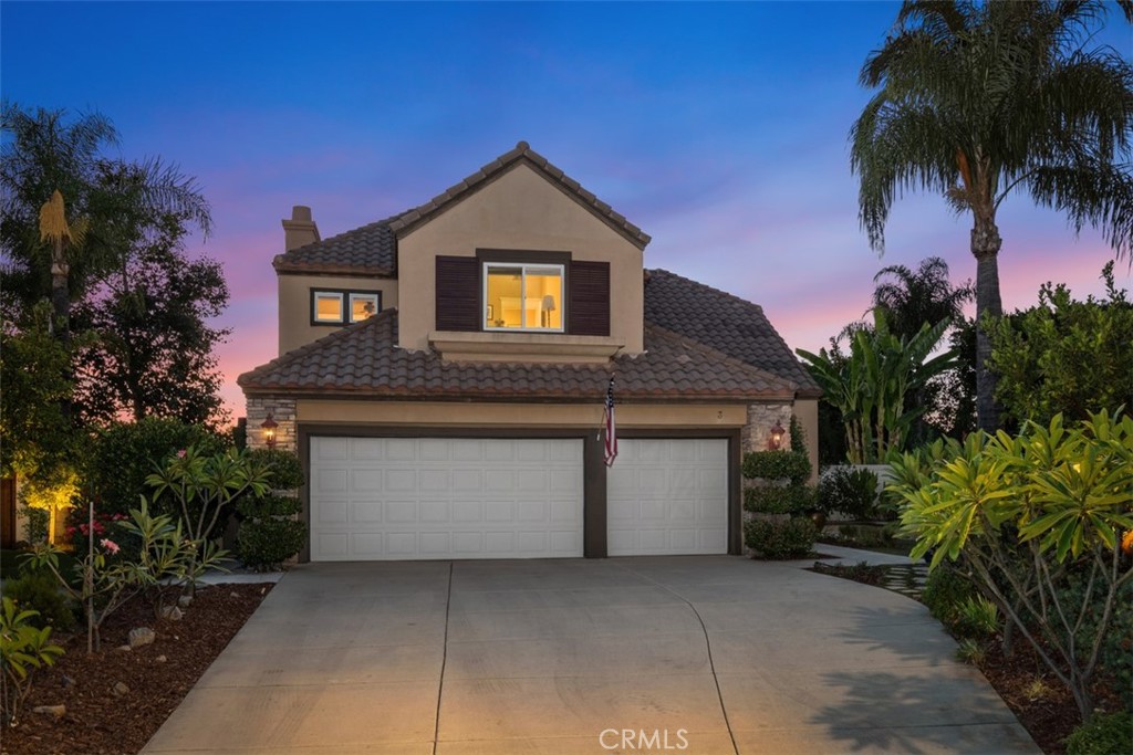 Beautiful Dove Canyon Home in the Desirable Waterford Crest Tract. Welcome to this lovely 3-bedroom, 2.5-bathroom home located in the prestigious guard-gated community of Dove Canyon in South Orange County. Perfectly situated at the end of a quiet cul-de-sac, this residence boasts soaring vaulted ceilings and a thoughtfully designed floor plan filled with natural light.
The family room features dramatic high ceilings and a cozy fireplace, creating the perfect setting for relaxing evenings or entertaining guests.
Set on an expansive pie-shaped lot of over 7,100 sq. ft., the backyard is an entertainer’s dream with multiple seating areas ideal for gatherings. A dedicated section with raised beds is perfect for an organic garden, and another for the kids play structure, while the large open space offers incredible potential, whether you envision adding a sparkling pool, a small sport court, or even a putting green, all while maintaining room for gardening and play. Whether enjoying a quiet morning coffee or hosting friends in the evening, the backyard provides a serene retreat with endless possibilities.
The extra-long driveway provides ample parking for multiple vehicles in addition to the 3-car garage. Notable upgrades include a newer roof, crown molding throughout, new carpet, a newer AC system with Nest thermostat, and a whole-house fan for energy efficiency.
Just a short walk away are the incredible community amenities, including a sparkling pool, multiple pickleball courts, and scenic walking paths. Residents also have the option to join Dove Canyon Golf Club, featuring a Jack Nicklaus–designed course, a clubhouse with restaurant, fitness center, and social events.
This home is served by the award-winning Saddleback Valley Unified School District and is also close to several highly rated private schools.
Don’t miss the opportunity to own a home in one of South Orange County’s most sought-after communities! Review the 3D Tour.