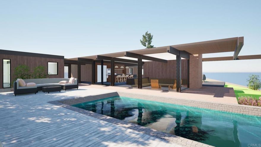 *PANORAMIC OCEAN VIEWS *MID-CENTURY MODERN SITED ON HUGE ELEVATED LOT OF 17,900,000 SQ FT. ** OPTIONS INCLUDE RESTORATION OF EXISTING OR NEW ESTATE PROPERTY**DRAWINGS AVAILABLE FOR BOTH.** QUIET AND PRIVATE, SOUNDS OF SURF ** MULI MILLION $$ HILLSIDE**PROPERTY ON BALBOA JUST CLOSED FOR 21.25M**   CONCEPTUAL DRAWINGS  AVAILABLE FOR STUNNING NEW ESTATE RESIDENCE, SINGLE LEVEL LIVING WITH OCEAN VIEWS FROM MOST ROOMS, POOL AND GUESTHOUSE ** POTENTIAL TO ADD 2 ADUS**  SITE CONSISTS OF TWO LOTS COMBINED FOR A TOTAL OF 17,900 SQ FT. *LIT.*  EXISTING ON THE LAND IS A MID CENTURY SINGLE LEVEL ARCHITECT DESIGNED AND BILT IN 1965 WITH THE ADDITIONAL OPTION FOR TOTAL RESTORATION * RESTORATION CONCEPTUAL DRAWINGS AVAILABLE* GUEST HOUSE/ADU ON SECOND LOT WITH OCEAN VIEW **OPTIONS ARE ENDLESS**Sq Ft is based on conceptual drawings for a new home. ** BUYER TO VERIFY ALL WITH THE CITY OF DEL MAR PRIOR TO REMOVAL OF CONTINGENCIES*