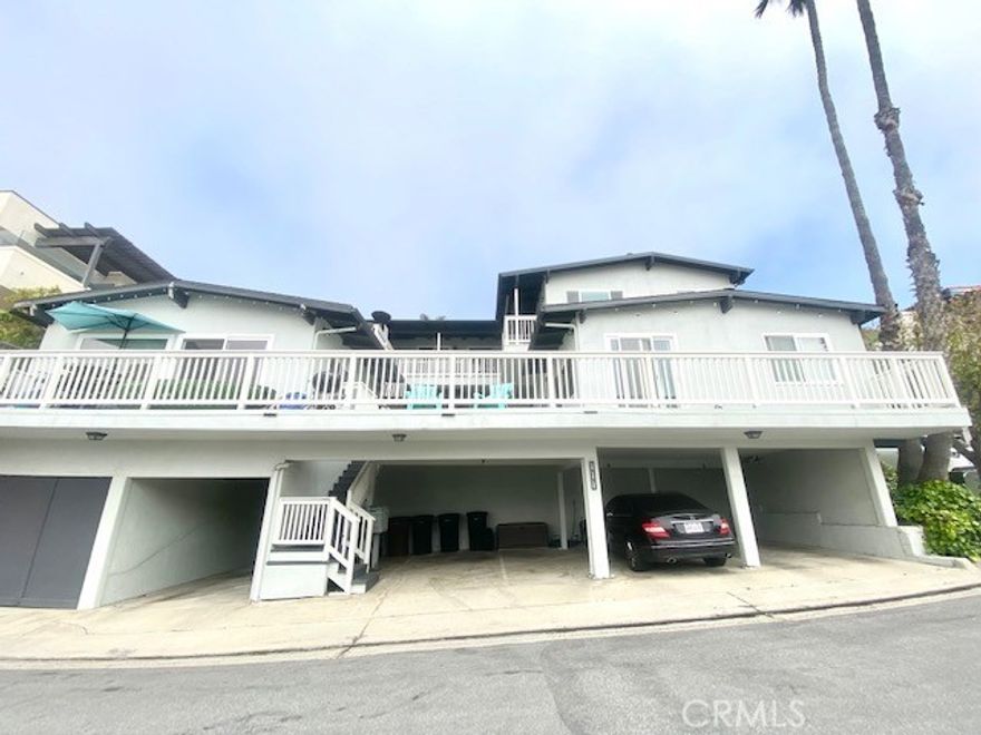 Stunning Ocean Views from this One Bedroom, One Bath Apartment. Beautiful Vaulted Wood Ceilings Throughout. Refrigerator Included.

Community Laundry. One Carport. Walking Distance to the Pier, Dining and Shops