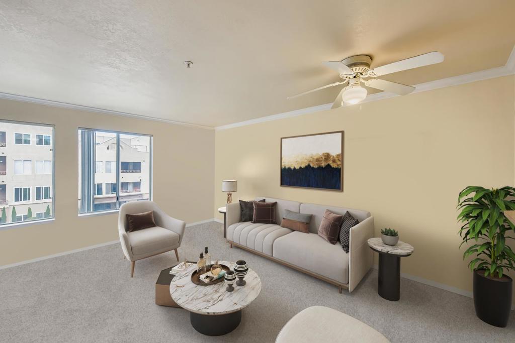 This one-level unit in the Villa Vicenza complex offers an ideal blend of convenience and comfort. Bathed in natural light, the home features private interior laundry, adding to its appeal. Its prime location is a major highlight, situated incredibly close to UCSD, Whole Foods, Trader Joe's, and the AMC Theater. A nearby UCSD bus stop further enhances accessibility. Nestled in the vibrant heart of the Golden Triangle, residents will appreciate the proximity to a wealth of amenities including schools, major highways, diverse shopping options, hospitals, theatres, restaurants, entertainment venues, and the world-renowned La Jolla beaches to the west.