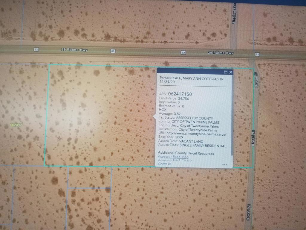 3.87 Ac Ml Twenty Nine Palms Highway