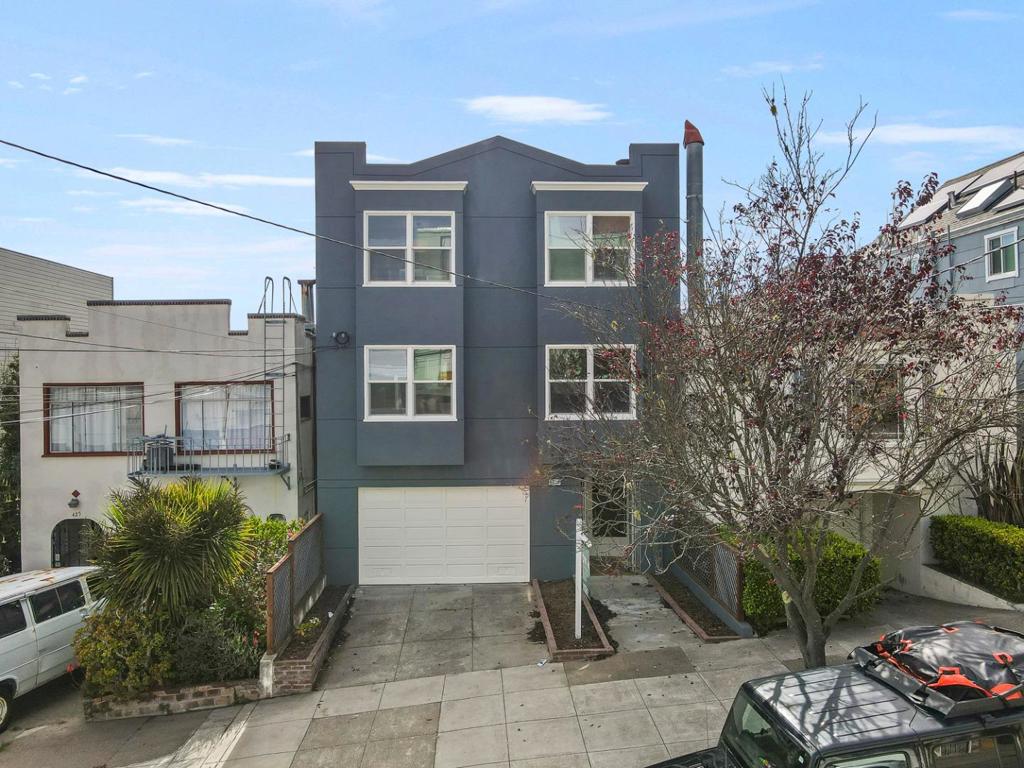 Welcome to 415-417 44th Avenue, a beautifully refreshed multi-unit home in San Francisco's desirable Richmond neighborhood just blocks from Ocean Beach, Golden Gate Park, and Lands End. Fully vacant, this versatile property offers two spacious units plus a ground-floor bonus room, ideal for multigenerational living, passive rental income, or remote work. The first-floor unit features refinished hardwood floors, fresh paint, new light fixtures, and a cozy fireplace. The kitchen includes new vinyl flooring and refreshed cabinets, while the bathroom offers new faucets. New carpet adds warmth to the bedrooms. Upstairs, the second unit mirrors these updates with fresh paint, new carpet and fixtures, a fireplace, and stylish bathroom improvements including new toilets. The kitchen also features vinyl flooring, updated cabinets, and stainless steel appliances. A ground-level bonus room adds flexibility, perfect for an office, gym, or guest suite. Fresh exterior & interior paint, and new fixtures enhance curb appeal. Located in a quiet part of Richmond district with easy access to transit, schools, cafes, and outdoor landmarks, 415-417 44th Avenue is a rare, move-in-ready opportunity in one of San Francisco's most scenic neighborhoods.