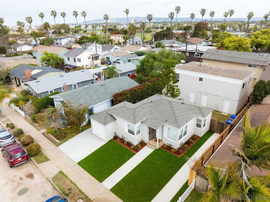 Price is a Value Range of $2,595,000- $3,195,000 Large price range is if the buyer is buying as is, with approved plans, or delivered completed. Seller is open to discuss.  Acquisition / construction financing already in place that includes approx $400k in funds to build out units ( current loan amount $2.2m )  Live the ultimate beach lifestyle while investing in your future with this rare Ocean Beach opportunity! Just blocks from the sand, surf, and iconic Dog Beach, this property features two desirable units and submitted plans for 5, yes 5, additional ADU studio conversions, (that's 7 TOTAL DOORS) already in the city’s hands with comments received and approvals near.  The front unit is a charming, turnkey 2-bedroom, 1-bath bungalow. The rear upstairs unit offers 2 bedrooms, 1.5 baths, a fireplace, and a private deck with peek ocean views. Both units are well-maintained and poised for strong rental income or owner-occupancy with supplemental income.  Prime location close to the beach, local shops, restaurants, and the vibrant OB energy.  Don't miss this smart, stylish coastal investment—it won’t last!  Large price range is if the buyer is buying as is, with approved plans, or delivered completed. Seller is open to discuss.  Acquisition / construction financing already in place that includes approx $400k in funds to build out units ( current loan amount $2.2m )