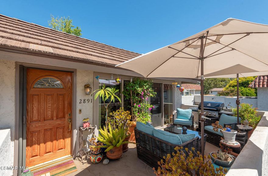 Beautiful Turnkey Condo in Village Green - Westlake VillageImpeccably maintained and move-in ready, this charming single-level home sits just up a short stairway on the second level. A darling private patio is perfect for relaxing or entertaining.Step inside to a light-filled living space with a welcoming living room, dining area, and a beautifully remodeled kitchen featuring pecan-toned cabinetry, granite countertops, and stainless steel appliances. The home offers two bedrooms, one full bath, and the convenience of indoor laundry.The Village Green community boasts lush greenbelts, two sparkling pools, spa, basketball court, and a clubhouse. All this in an unbeatable location--just moments from Vons, Gelson's, Sprouts, Stonehaus, the Sunday Farmer's Market, premier shopping, great dining and easy freeway access. Part of the award-winning Conejo Valley School District.