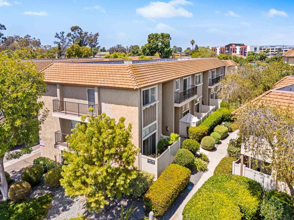 Welcome to 7810 Nightingale Way, a rare find in the highly desirable Birdland area of Serra Mesa. This spacious 3-bedroom, 2.5-bath condo offers comfort, convenience, and a central location that’s hard to beat. Freshly painted throughout, the home features a light-filled floor plan with two private balconies, a downstairs half bath, and three large bedrooms upstairs that capture a nice breeze. The attached 2-car garage provides direct access, full-size laundry, and plenty of storage space—an uncommon bonus for the area. The beautifully maintained community is surrounded by lush landscaping, clean pathways, and includes a pool and clubhouse. With VA approval and strong rental potential, this home is also a great investment option. Perfectly positioned near Rady Children’s Hospital, Sharp Memorial, Fashion Valley, and top-rated schools, this home is ideal for healthcare professionals or anyone looking for easy access to freeways while still enjoying the quiet, wide streets of Birdland. Don’t miss this opportunity to own in one of Serra Mesa’s most sought-after neighborhoods!