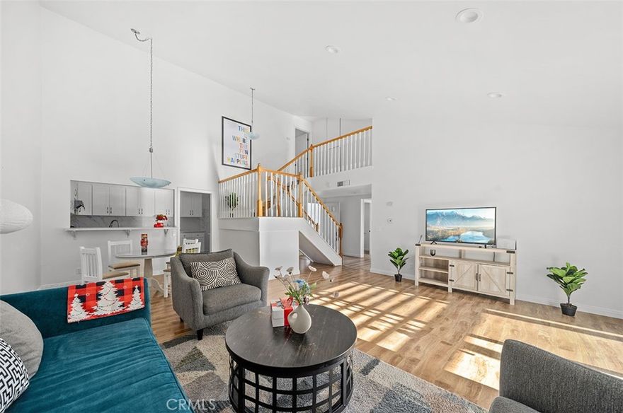 This central located property, with walking distance to the amazing north lake, was fully upgraded with great open floorplan: First floor one room for office or bedroom. Dining place and living room open to the kitchen. And modern kitchen appliances. High ceiling and recessed lighting in the living room, and from the sliding door, you can walk outside to the well size back yard. On the second floor, there are two bedroom suites, each with their own bathroom for privacy. The Woodbridge community provides over twenty swimming pools, and the unique beach pool beside the north lake is walkable. Lots of playground, sports courts and shopping plaza are close to the property. Great schools from elementary school to high school. There are very good quality furniture inside, and this property can be furnished or unfurnished. Lease length is flexible, but this rate is for annual lease rate, if you prefer to rent shorter, the price will be different. Come to see soon and this quiet and central located property will not last long. Thanks!