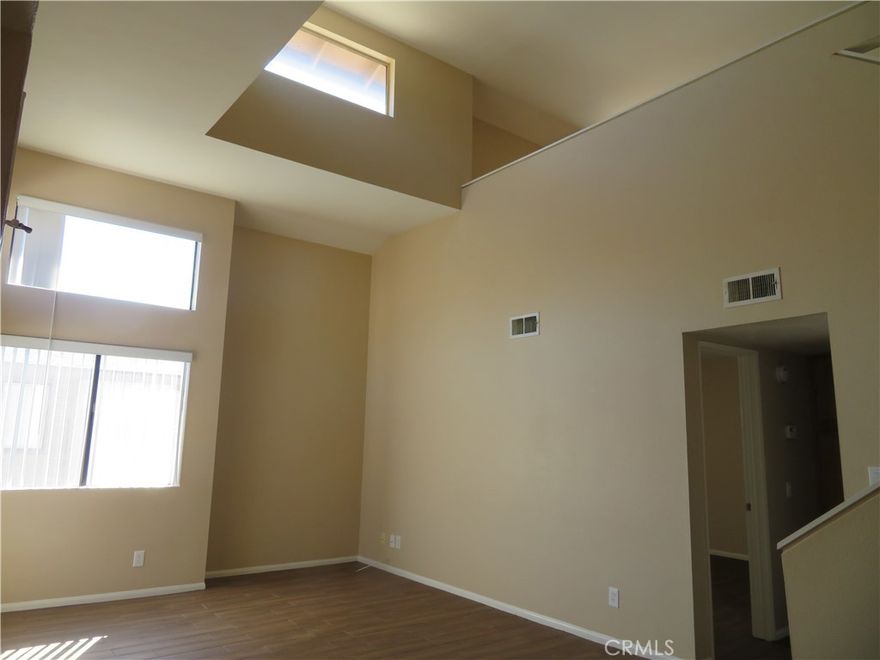 Welcome home to this beautiful 1-bedroom plus a spacious loft with a full bathroom and closet that could be second bedroom , the condo located in the gated community of Palmilla- Comfortable living space, this upper-level home offers a bright and open floorplan. The inviting living room opens into the dining area and updated kitchen, complete with granite countertops. bedroom very spacious. The home also includes a detached 1-car garage, ideal for secure parking or bonus storage. Also permitted parking pass and ample guest parking throughout the community. Residents enjoy access to resort-style community amenities including a pool, spa, and BBQ area—perfect for relaxing or entertaining. Conveniently located next to shopping. just minutes from UC Riverside! market, close to dining, and major freeways (215, 91, and 60). Ideal for UCR students with easy access to the Highland Trolley stop.