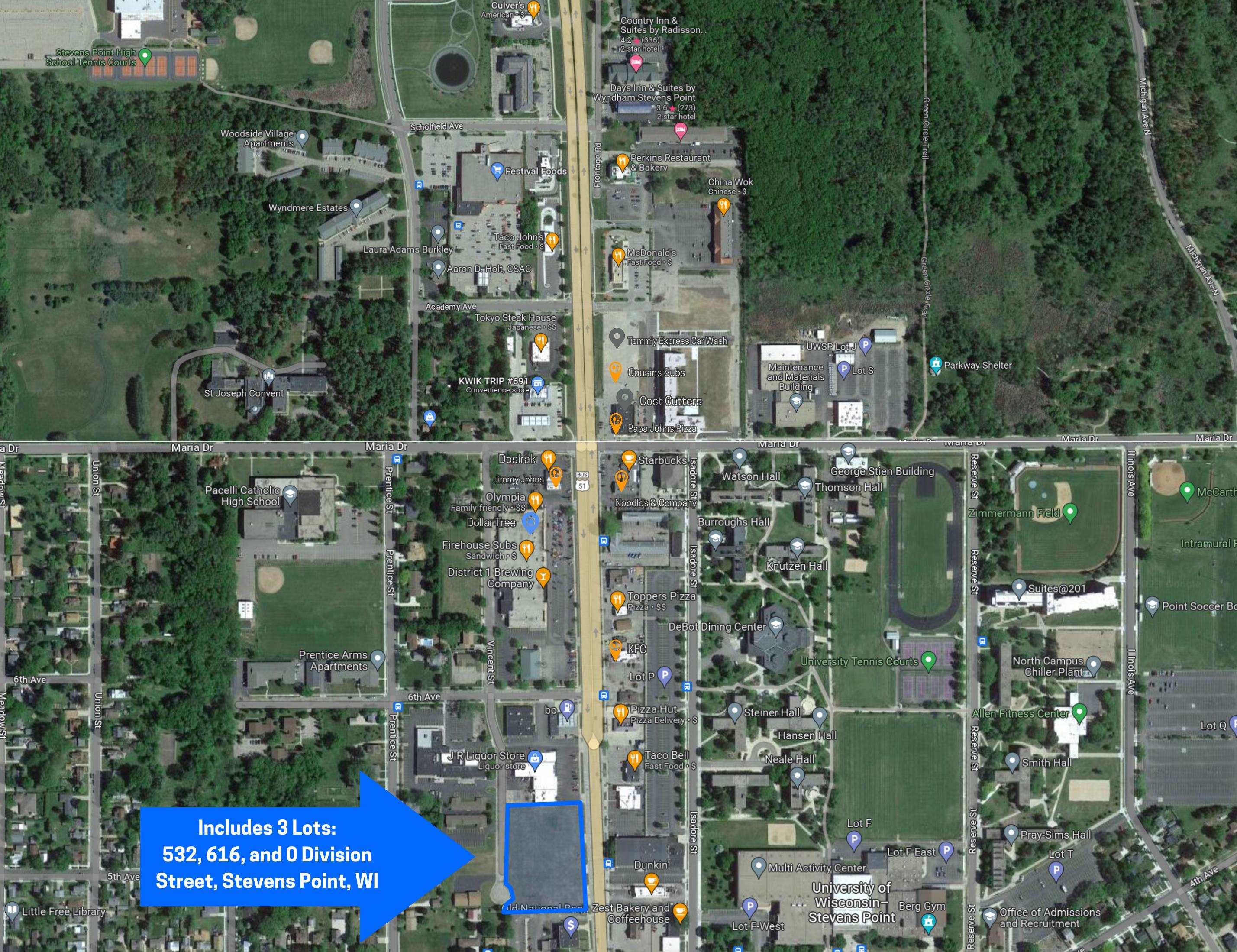 Photo 1 of 15 — 532 DIVISION STREET Unit 0 & 616 Divison INCLUDED, Stevens Point, WI 54481