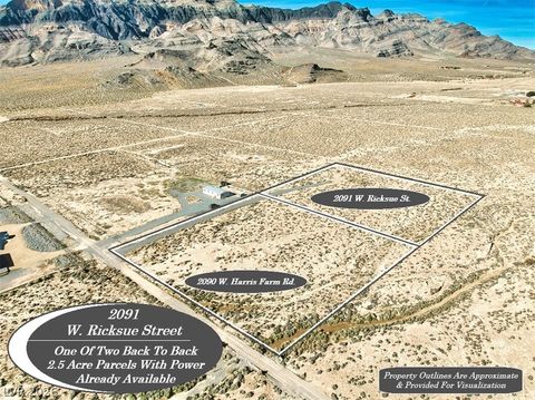 Vacant Land For Sale - 2091 W Ricksue Street<br/> Pahrump, NV 89060