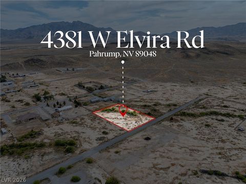 Vacant Land For Sale - 4381 Elvira Road<br/> Nye County, Pahrump, NV 89048