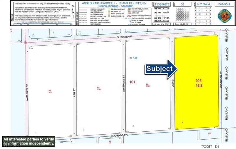 16.8 Acres O Apn 041-36-101-005, Logandale, Nevada image 3