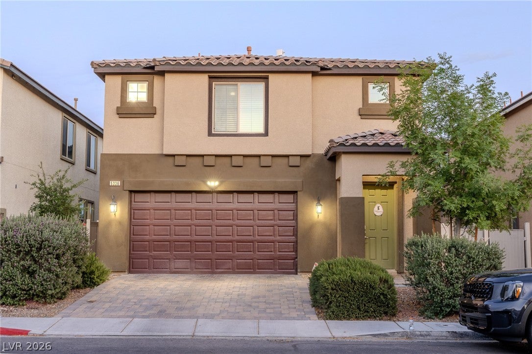 This charming home offers a spacious garage and an